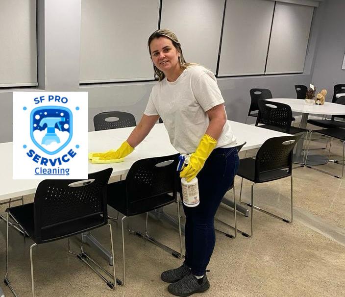 SF PRO Service Cleaning professional team member at work